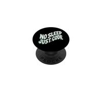 Programmer Developer No Sleep Just Code PopSockets PopGrip Adhésif