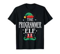 Programmer Elf Job Title Funny Christmas Matching Christmas T-Shirt
