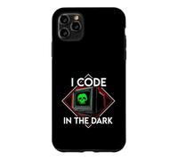 Programmer I Code in The Dark Retro Hacker Skull Coque pour iPhone 11 Pro Max