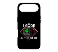 Programmer I Code in The Dark Retro Hacker Skull Coque pour iPhone Air