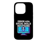 Programmer Introvert Error 404 Social Skills Not Found Coque pour iPhone 14 Pro
