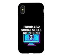 Programmer Introvert Error 404 Social Skills Not Found Coque pour iPhone X/XS