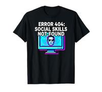 Programmer Introvert Error 404 Social Skills Not Found T-Shirt
