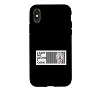 Programmer Leave Me Alone I Code Circuit Skull Coque pour iPhone X/XS