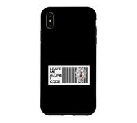 Programmer Leave Me Alone I Code Circuit Skull Coque pour iPhone XS Max