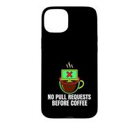 Programmer No Pull Requests Before Coffee Coque pour iPhone 15 Plus