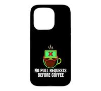 Programmer No Pull Requests Before Coffee Coque pour iPhone 15 Pro