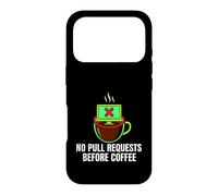 Programmer No Pull Requests Before Coffee Coque pour iPhone 17 Pro