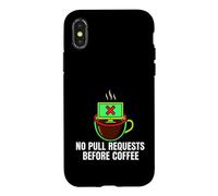 Programmer No Pull Requests Before Coffee Coque pour iPhone X/XS