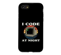 Programmer Retro Computer I Code At Night Coque pour iPhone SE (2020) / 7/8