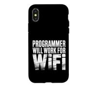 Programmer Will Work for WiFi Programmation de Codage - Coque pour iPhone X/XS