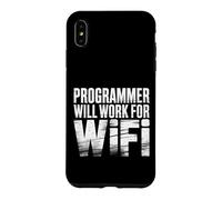 Programmer Will Work for WiFi Programmation de Codage - Coque pour iPhone XS Max