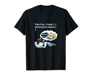 Programmeur Adulte Humour rêver de Code et Petit déjeuner T-Shirt