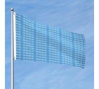Programmeur Bleu Code Informatique Binaire Drapeaux 90 x 60 cm avec œillets, mâts de drapeau de jardin personnalisés
