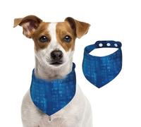 Programmeur Code Binaire Bleu,Bandanas pour Chien, écharpe en Coton, Bavoirs réglables pour Animaux de Compagnie,S