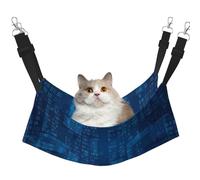 Programmeur Code Binaire Bleu,Hamac Suspendu pour Chat, lit Suspendu Doux Double Face pour Petits Chiens,L