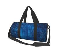 Programmeur Code Binaire Bleu, Sac de Voyage de Grande capacité, Sac à Main Rond, Sac de Voyage de Sport, fourre-Tout, Sac de Fitness