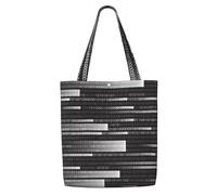 Programmeur Code Black，Sacs d'épicerie réutilisables, sacs fourre-tout de grande capacité, sac à bandoulière en toile