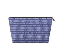 Programmeur Code Informatique Binaire Violet, Trousse de Maquillage Trousse à cosmétiques Trousse de Toilette de Voyage Portable Pochette de Toilette