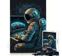 Programmeur dans l'espace Puzzle de 1000 pièces pour Adultes Jeu intellectuel et Relaxant Découpe de qualité Pièce d'art raffinée 38x26cm