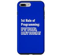 Programmeur Humour Première règle de Codage Phrase Coque pour iPhone 7 Plus/8 Plus