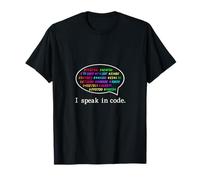 Programmeur I Speak in Code Humour Adulte T-Shirt