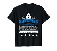 Programmeur Magicien Magicien Résoudre Les problèmes T-Shirt