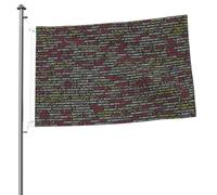 Programmeur Programmation Code Drapeaux 90 x 60 cm avec œillets, mâts de drapeau de jardin personnalisés