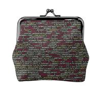 Programmeur Programmation Code Impression Minimaliste Portefeuille Voyage Petit Pochette de Rangement pour Randonnées Excursions Excursions en Plein Air, Noir , Taille unique, Pochette à monnaie