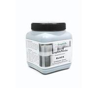 ProGraphite d'artiste I 500 ml I Noir I Graphite naturel I Poudre d'artiste I Grafit naturel pour dessiner des ombres etc. I Graphite Powder I pour les artisans I Poudre de graphite