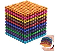 progrès-Cube Magnétiques 1000 Billes 3mm magique Buckyballs 10 couleurs Boules Aimantées Aimants Puissants pour Tableaux Magnétiq