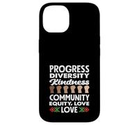 Progrès, diversité, gentillesse, Amour, Mois de l'histoire des Noirs Coque pour iPhone 14