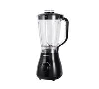 Progress Blender en plastique 1,5L - 2 vitesses et fonction pulse, lame à 4 ailes en acier inoxydable, grand pichet amovible, préparateur de smoothies, contrôle par molette, 500W