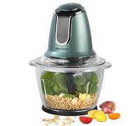 Progress EK3264PSHIMMERGRNWK Hachoir en verre scintillant, 2 vitesses avec mode turbo, lame double amovible en acier inoxydable, capacité de 1,2 l, 500 W, vert