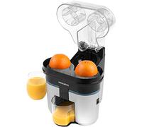 Progress EK5027P Slice & Juice Presse-agrumes électrique - Presse-agrumes double avec trancheuse intégrée, double fonction de jus, récipient de 500 ml, embouts et passoire amovibles, interrupteur