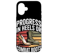 Progress in Heels Or Combat Boots Equality Femme Coque pour iPhone 16
