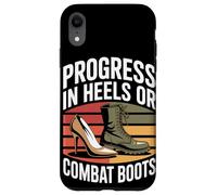 Progress in Heels Or Combat Boots Equality Femme Coque pour iPhone XR