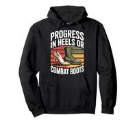 Progress in Heels Or Combat Boots Equality Femme Sweat à Capuche