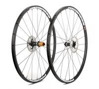 Progress Phantom Cx Disc Tubular Gravel Wheel Set Noir 12 x 100 / 12 x 142 mm / Shimano/Sram HG Black / White