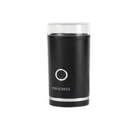 PROGRESS moulin à café et à épices électrique, 70 g, 180 W | Couvercle transparent, commande à une touche, lame inox, pour grains de café, noix, graines, herbes, épices, format compact
