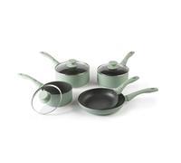 Progress Neutrals, batterie 5 casseroles antiadhésives avec couvercles