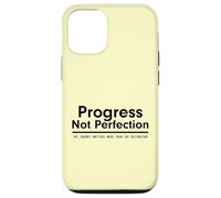 Progress Not Perfection Inspirational Self Improvement Coque pour iPhone 12/12 Pro
