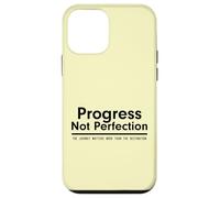 Progress Not Perfection Inspirational Self Improvement Coque pour iPhone 12 Mini