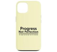 Progress Not Perfection Inspirational Self Improvement Coque pour iPhone 13