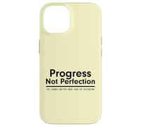 Progress Not Perfection Inspirational Self Improvement Coque pour iPhone 14