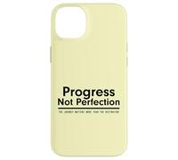 Progress Not Perfection Inspirational Self Improvement Coque pour iPhone 14 Plus