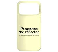 Progress Not Perfection Inspirational Self Improvement Coque pour iPhone 17 Pro Max