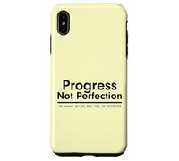Progress Not Perfection Inspirational Self Improvement Coque pour iPhone XS Max