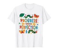 Progress Over Perfection Growth Mindset Citation Motivation T-Shirt