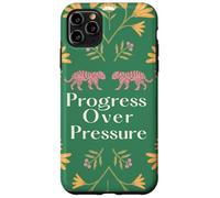 Progress Over Pressure Citation de Motivation rétro esthétique Coque pour iPhone 11 Pro Max